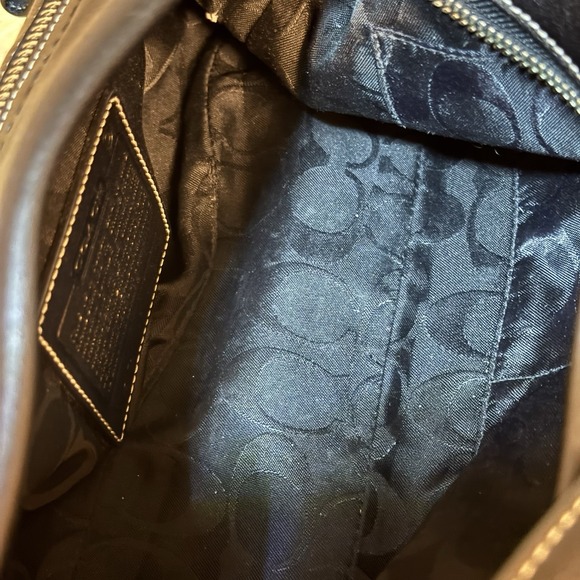 Vintage COACH 1417 Black Leather East West Legacy Shoulder Bag Tassel Silver - Picture 15 of 16